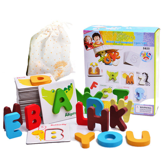 Wooden Baby Alphabet Learning Puzzle