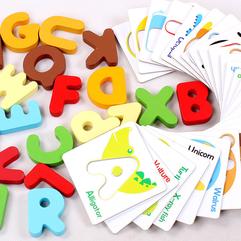 Wooden Baby Alphabet Learning Puzzle